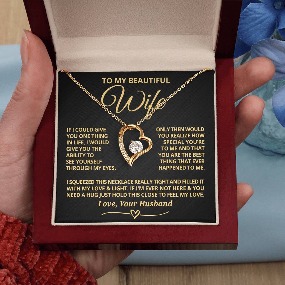 To My Wife - If I could - Forever Love Necklaces