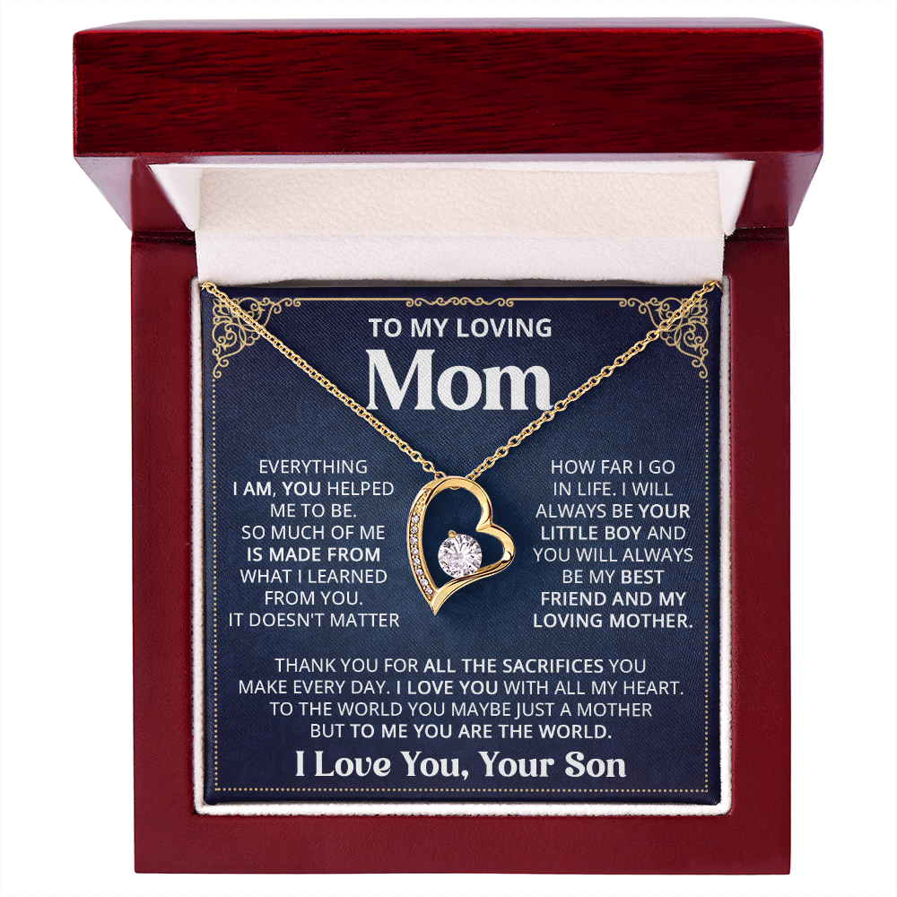Mom - Everything I am - Forever Love Necklace