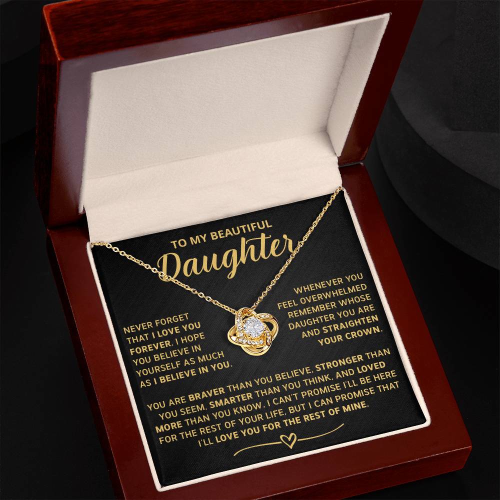 To My Daughter - Never forget that I love you forever - Gold