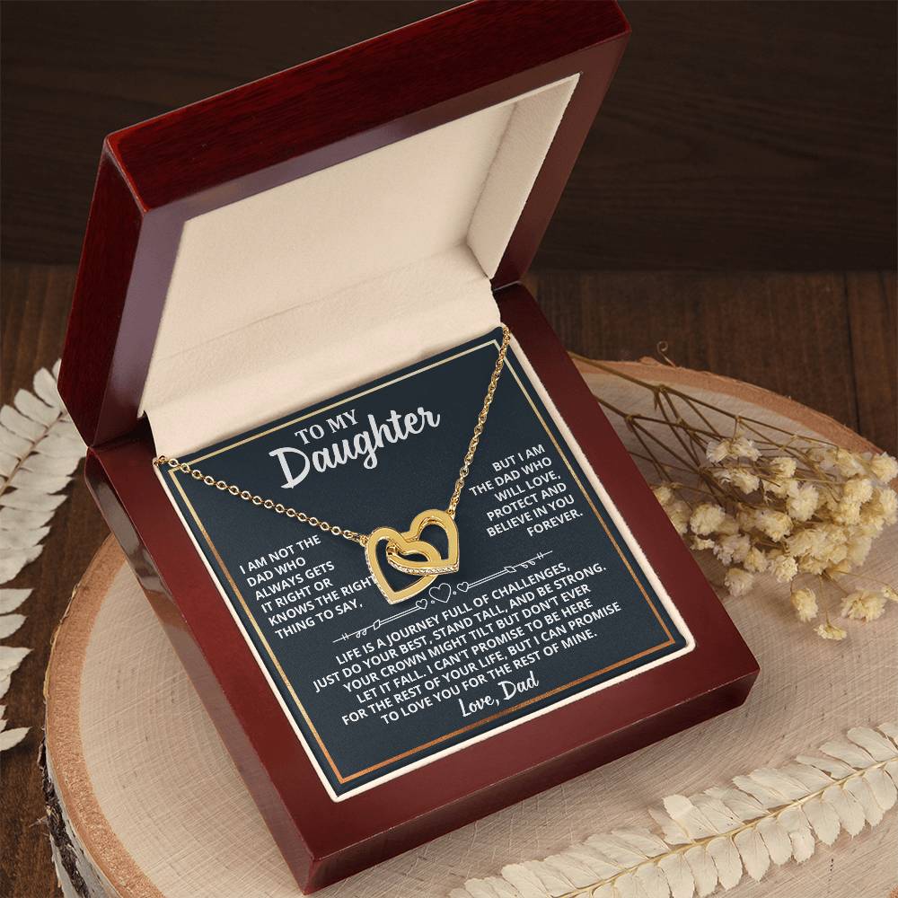 4DS-3211304 - Interlocking Hearts Necklace