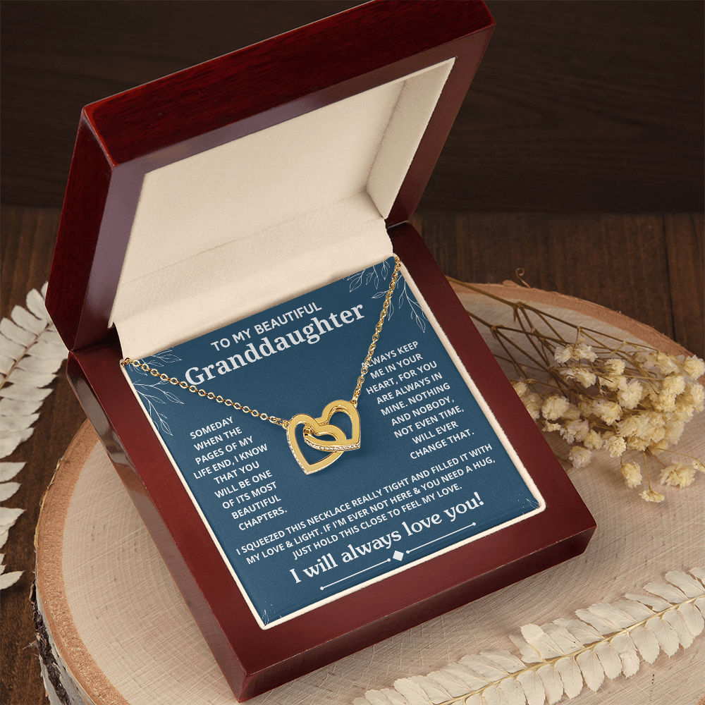 Granddaughter - Someday when the - Interlocking Hearts Necklace