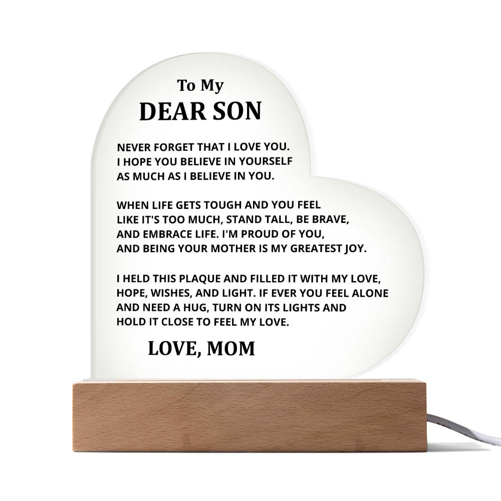 DS-11533515 - Son Heart Acrylic Plaque