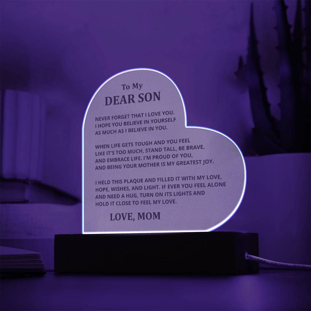 DS-11533515 - Son Heart Acrylic Plaque