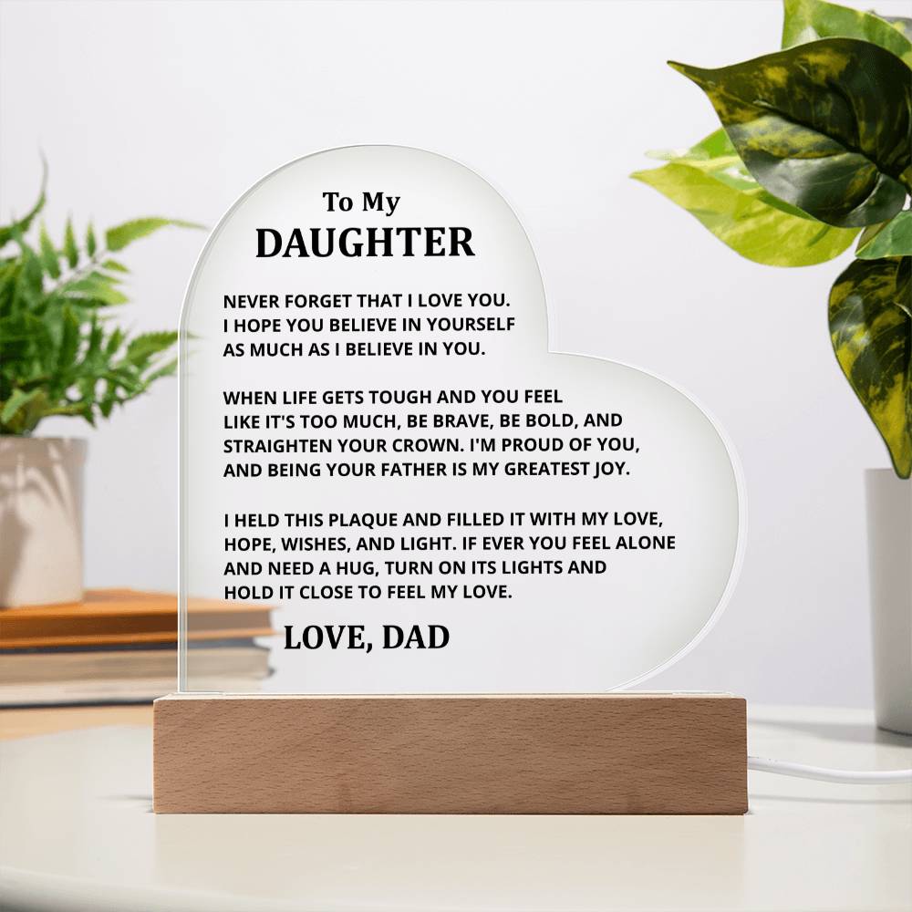 DS-11533514 - Daughter Heart Acrylic Plaque
