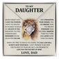 To My Beautiful Daughter Necklace From Dad, Father Daughter Necklace Sterling Silver, Gifts For Daughter From Dad, Necklaces For Daughter From Dad, Daughter Gifts From Dad Jewelry