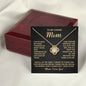 To My Loving Mom Necklace From Daughter and Son, Gifts For Mom From Son To Mom Gifts For Mothers day From Daughter To Mom Birthday Gifts Jewelry For Mom From Son To Mother Necklace Gifts