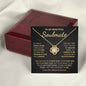 To My Beautiful Soulmate Necklace For Women, Soulmate Jewelry For Women, Wife Necklace From Husband, Wife Birthday Gift Love Knot Necklace For Wife, Soulmate Gifts For Her, To My Future Wife Necklace