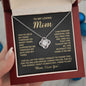 To My Loving Mom Necklace From Daughter and Son, Gifts For Mom From Son To Mom Gifts For Mothers day From Daughter To Mom Birthday Gifts Jewelry For Mom From Son To Mother Necklace Gifts