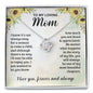 I Love You Mom Necklace Gifts for Mom from Daughter to Mom Gifts for Mothers Day from Daughter, To My Mom Necklace from Daughter to Mom Birthday Gifts Necklace with Message Card and Gift Box