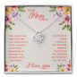I Love You Mom Necklace Gifts for Mom from Daughter to Mom Gifts for Mothers Day from Daughter, To My Mom Necklace from Daughter to Mom Birthday Gifts Necklace with Message Card and Gift Box
