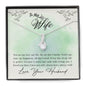 Gifts for Wife from Husband to Wife Necklace Wedding Anniversary Necklace for Wife from Husband, Wife Birthday Jewelry from Husband, Wife Necklace Gift set with Gift Box and Message Card