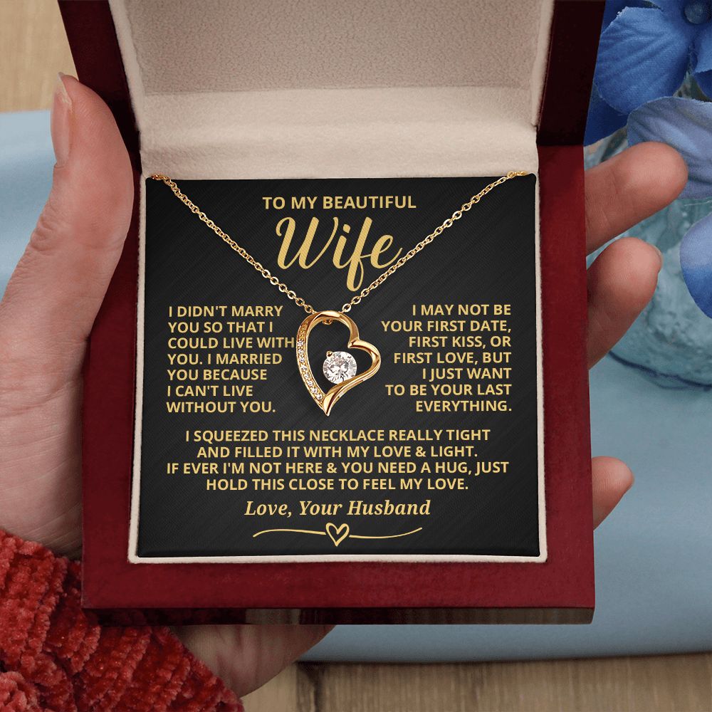 DS-7472816 - DS-7472817 - To My Wife - Last Everything - Forever Love Necklaces
