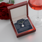Wife Necklace Gifts from Husband, Wedding Anniversary Jewelry for Wife from Husband to Wife Birthday Gifts, Wife Jewelry Gifts. Necklace Gift Set for Wife Necklace with Message Card