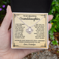 To My Granddaughter Necklace From Grandpa, Granddaughter Gifts From Grandpa, Grandfather To Granddaughter Necklace Jewelry Gifts For Granddaughter, Love Knot Necklace For Granddaughter From Grandpa