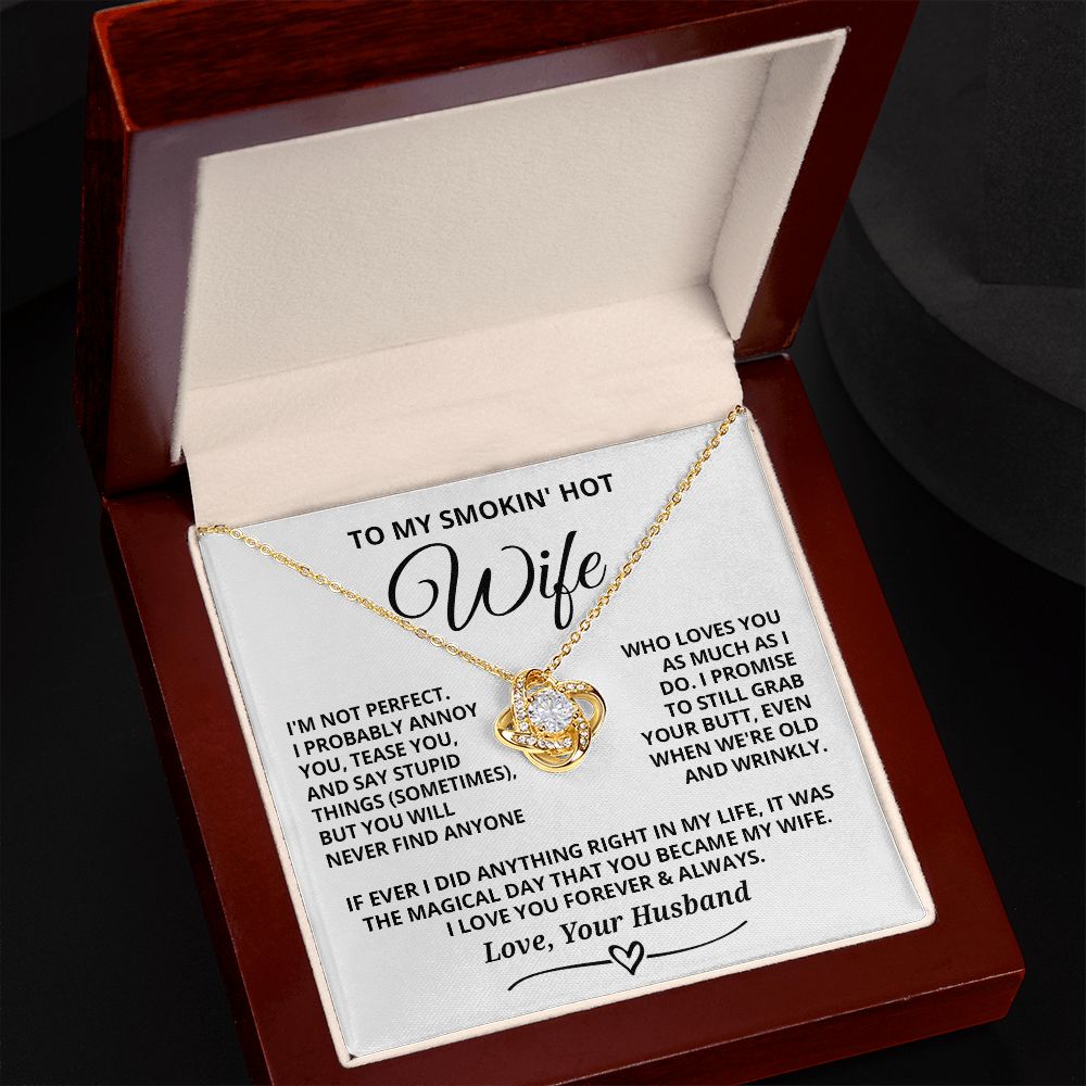 To My Wife - Magical Day - Love Knot Necklaces