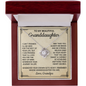 To My Granddaughter Necklace From Grandpa, Granddaughter Gifts From Grandpa, Grandfather To Granddaughter Necklace Jewelry Gifts For Granddaughter, Love Knot Necklace For Granddaughter From Grandpa