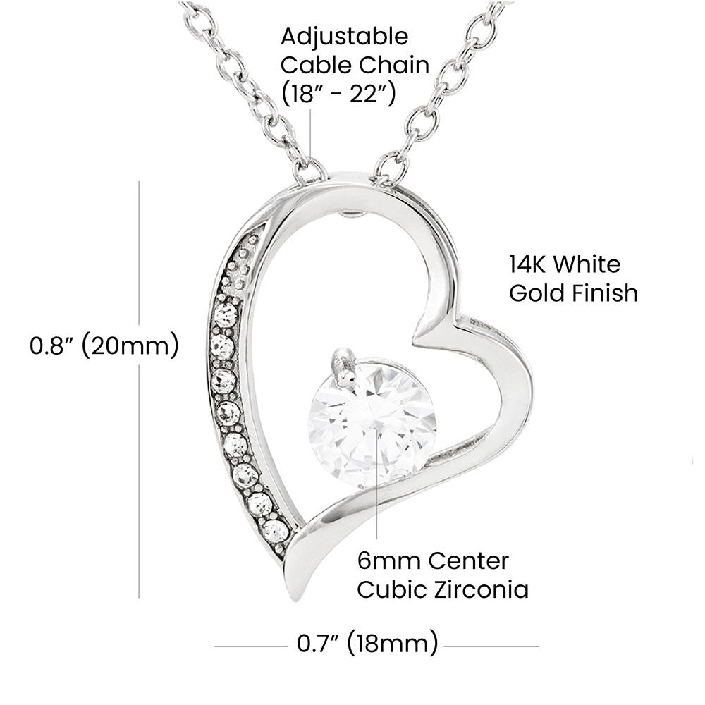 To My Granddaughter Necklace From Grandpa, Granddaughter Gifts From Grandpa Grandfather Or Grandma Grandmother, Jewelry Gifts For Granddaughter Birthday Gifts, Forever Love Necklace For Granddaughter