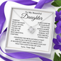 Dad to Daughter Gifts, Daughter Necklace Gifts for Daughter from Dad, Father Daughter Necklace