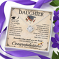 Graduation Necklace Gifts for Daughter from Mom and Dad to Daughter Gifts Necklace, College Graduation Gifts for Girls, Class of 2022 Graduation Gifts, Graduation Necklaces with Message Card