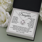 Dad to Daughter Gifts, Daughter Necklace Gifts for Daughter from Dad, Daughter Gifts from Dad, Father Daughter Necklace