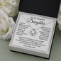 Dad to Daughter Gifts, Daughter Necklace Gifts for Daughter from Dad, Father Daughter Necklace