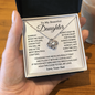 Dad to Daughter Gifts, Daughter Necklace Gifts for Daughter from Dad, Father Daughter Necklace