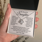 Dad to Daughter Gifts, Daughter Necklace Gifts for Daughter from Dad, Father Daughter Necklace