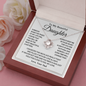 Dad to Daughter Gifts, Daughter Necklace Gifts for Daughter from Dad, Father Daughter Necklace