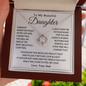 Dad to Daughter Gifts, Daughter Necklace Gifts for Daughter from Dad, Father Daughter Necklace