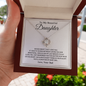 Daughter Necklace from Dad, Dad to Daughter Gifts, Gifts for Daughter from Dad, Father Daughter Necklace