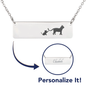 Personalized Mom Cat + 1 Kitten - Cat Necklace - Gifts for Cat Lovers