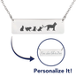 Personalized Mama Cat + 4 Kittens - Cat Necklace - Gifts for Cat Lovers