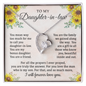 Daughter In Law Gift From Mother In Law To My Daughter In Law Necklace, Gifts For Daughter In Law From Mother In Law On Wedding Day, Birthday, Mothers Day, Daughter-In-Law Jewelry Gifts