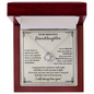 Granddaughter Necklace From Grandma To Granddaughter Gifts From Grandma Nana, To My Granddaughter Necklaces From Grandpa, Birthday Gifts For Granddaughter Jewelry With Message Card And Gift Box