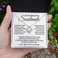 To My Beautiful Soulmate Necklace, Soulmate Jewelry For Women, Wife Necklace From Husband, Wife Birthday Gift Love Knot Necklace For Wife, Soulmate Gifts For Her, To My Future Wife Necklace