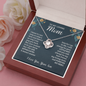 Gifts for Mom from Son to My Mom Necklace Gift for Mom Birthday Gifts, I Love You Mom Gifts for Mothers Day Necklace for Mom from Son to Mom Jewelry Gifts with Gift Box and Message Card