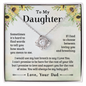 Father to Daughter Gifts from Dad to Daughter Necklace, Father Daughter Necklace for Daughter from Dad, To My Daughter Necklace from Daddy On Birthday, Mothers Day, Includes Gift Box and Message Card