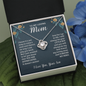 Gifts for Mom from Son to My Mom Necklace Gift for Mom Birthday Gifts, I Love You Mom Gifts for Mothers Day Necklace for Mom from Son to Mom Jewelry Gifts with Gift Box and Message Card
