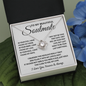 To My Beautiful Soulmate Necklace, Soulmate Jewelry For Women, Wife Necklace From Husband, Wife Birthday Gift Love Knot Necklace For Wife, Soulmate Gifts For Her, To My Future Wife Necklace