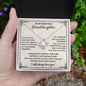 Granddaughter Necklace From Grandma To Granddaughter Gifts From Grandma Nana, To My Granddaughter Necklaces From Grandpa, Birthday Gifts For Granddaughter Jewelry With Message Card And Gift Box