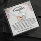 Daughter Necklace from Mom, To My Daughter Necklace from Dad, Gifts For Daughter, Necklaces for Daughter from Mom to Daughter Birthday Gifts from Dad to Daughter Jewelry with Message Card
