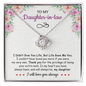 Daughter In Law Gift From Mother In Law To My Daughter In Law Necklace, Gifts For Daughter In Law From Mother In Law On Wedding Day, Birthday, Mothers Day, Daughter-In-Law Jewelry Gifts
