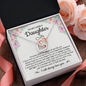 Daughter Necklace from Mom, To My Daughter Necklace from Dad, Gifts For Daughter, Necklaces for Daughter from Mom to Daughter Birthday Gifts from Dad to Daughter Jewelry with Message Card
