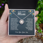 Gifts for Mom from Son to My Mom Necklace Gift for Mom Birthday Gifts, I Love You Mom Gifts for Mothers Day Necklace for Mom from Son to Mom Jewelry Gifts with Gift Box and Message Card