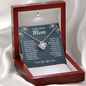 Gifts for Mom from Son to My Mom Necklace Gift for Mom Birthday Gifts, I Love You Mom Gifts for Mothers Day Necklace for Mom from Son to Mom Jewelry Gifts with Gift Box and Message Card