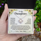 Father to Daughter Gifts from Dad to Daughter Necklace, Father Daughter Necklace for Daughter from Dad, To My Daughter Necklace from Daddy On Birthday, Mothers Day, Includes Gift Box and Message Card