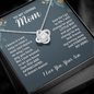 Gifts for Mom from Son to My Mom Necklace Gift for Mom Birthday Gifts, I Love You Mom Gifts for Mothers Day Necklace for Mom from Son to Mom Jewelry Gifts with Gift Box and Message Card