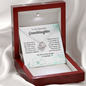 Granddaughter Necklace Gifts from Grandma to Granddaughter Gifts from Grandpa Nana, To My Beautiful Granddaughter Necklaces for Granddaughter Birthday Gifts Jewelry with Message Card