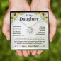 Father to Daughter Gifts from Dad to Daughter Necklace, Father Daughter Necklace for Daughter from Dad, To My Daughter Necklace from Daddy On Birthday, Mothers Day, Includes Gift Box and Message Card