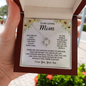 To My Loving Mom Necklace From Son, Gifts For Mom From Son To Mom Gifts For Mothers day, Mom Birthday Gifts Pendant Jewelry For Mom From Son To Mother Necklace with Message Card and Gift Box